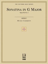 Sonatina in G Major Op. 36 No. 2 piano sheet music cover